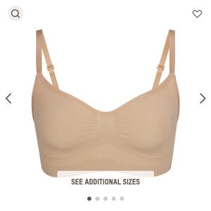 Skims seamless sculpt bralette - colour : clay - size s/m
